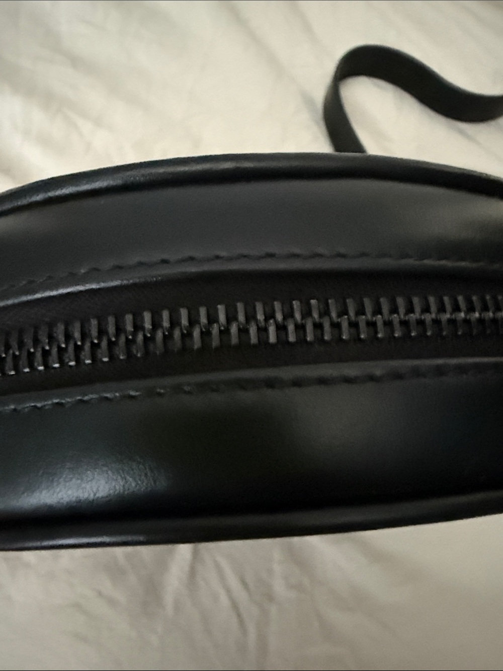 Saint Laurent Black Quilted Round Crossbody Bag with Monogram - Picture 5 of 13